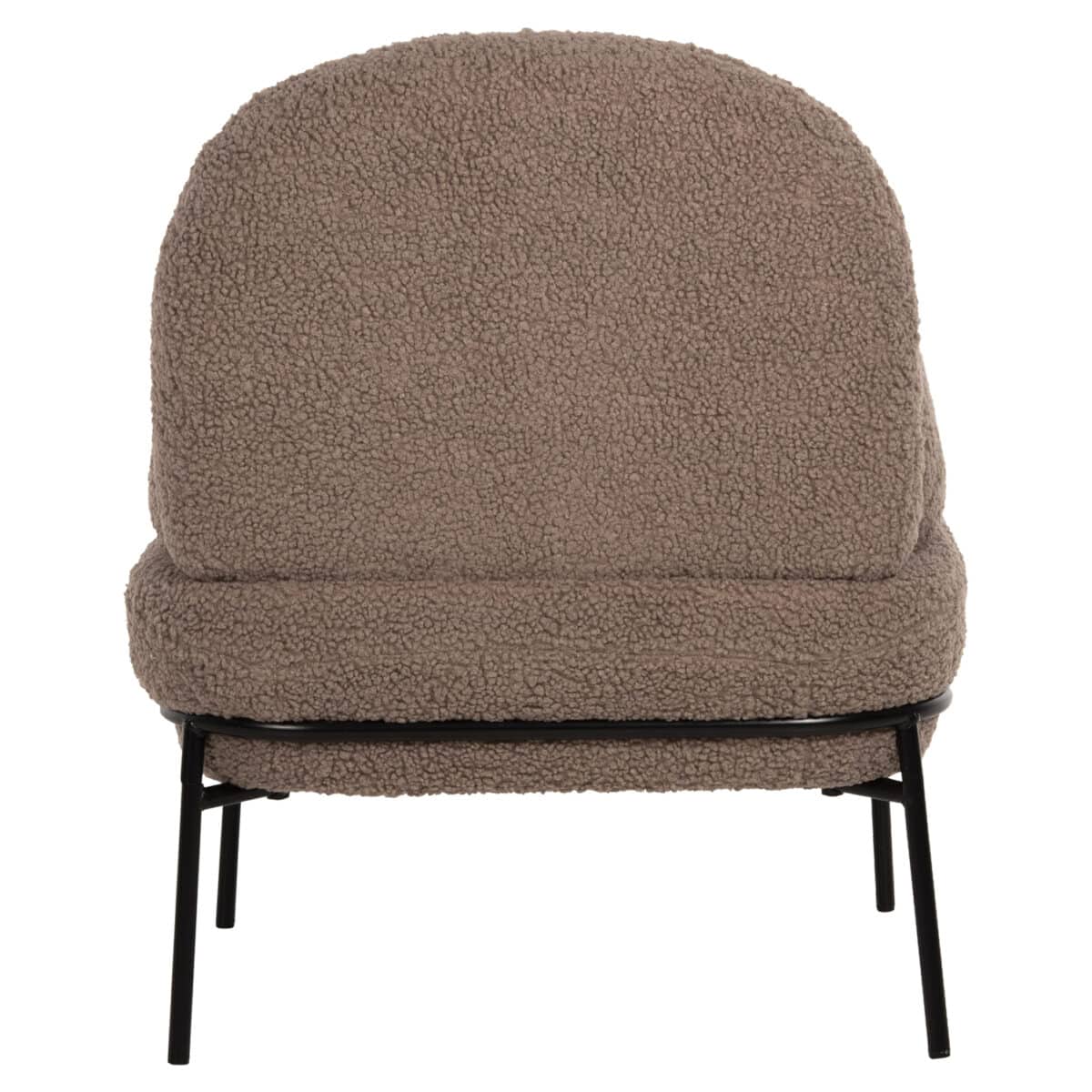 ΠΟΛΥΘΡΟΝΑ AGNES HM9525.25 ΑΝΟΙΧΤΟ ΚΑΦΕ ΜΠΟΥΚΛΕ-ΜΑΥΡΑ ΜΕΤΑΛΛΙΚΑ ΠΟΔΙΑ 74x71x83Υεκ. - Image 6