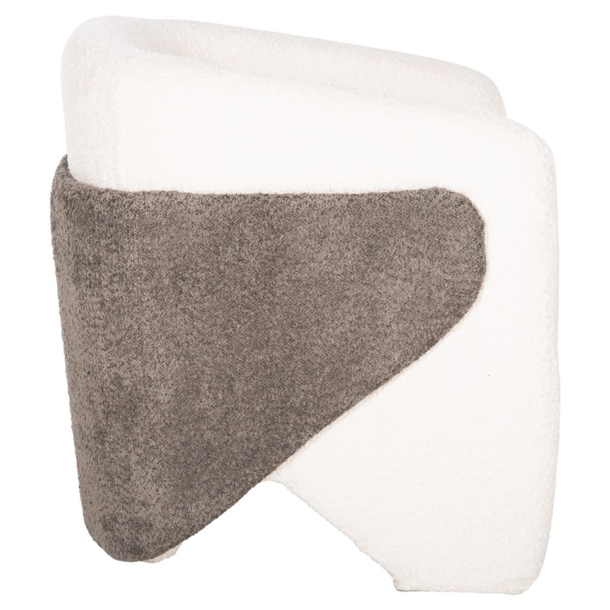 ΠΟΛΥΘΡΟΝΑ DOPER HM9590.06 ΜΠΟΥΚΛΕ ΥΦΑΣΜΑ ΛΕΥΚΟ-ΓΚΡΙ 68x72x76Υ εκ. - Image 4