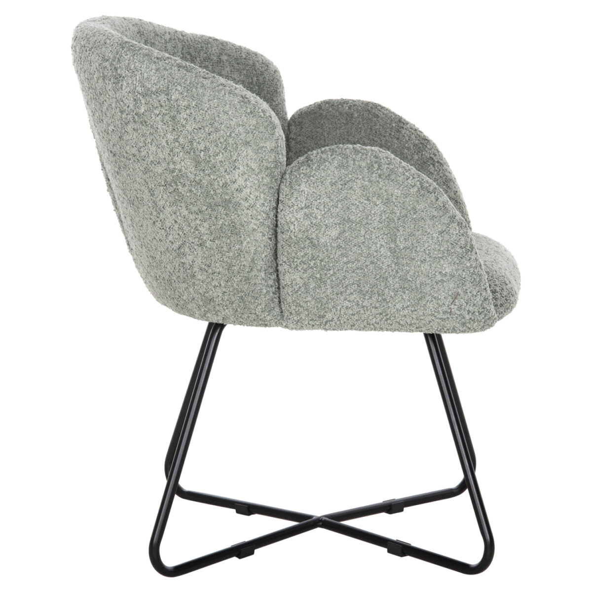 ΠΟΛΥΘΡΟΝΑ HARNIS HM9603.05 ΦΥΣΤΙΚΙ ΜΠΟΥΚΛΕ-ΜΑΥΡΑ ΜΕΤΑΛ.ΠΟΔΙΑ ΧΙΑΣΤΙ 59,5x64x77Υεκ - Image 4