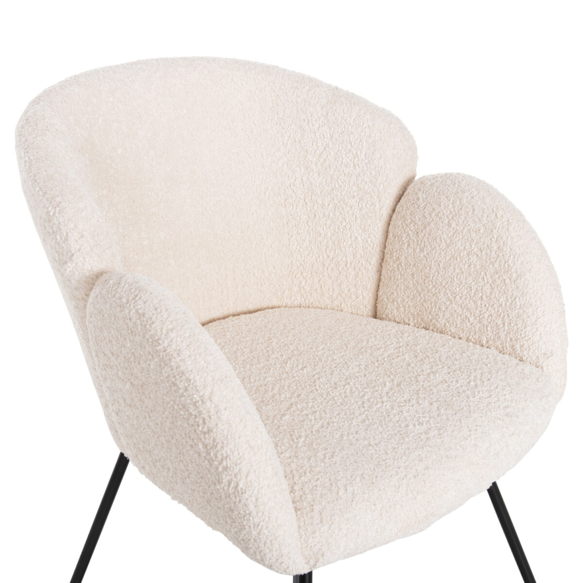 ΠΟΛΥΘΡΟΝΑ HARNIS HM9603.06 ΕΚΡΟΥ ΜΠΟΥΚΛΕ-ΜΑΥΡΑ ΜΕΤΑΛ.ΠΟΔΙΑ ΧΙΑΣΤΙ 59,5x64x77Υεκ - Image 7