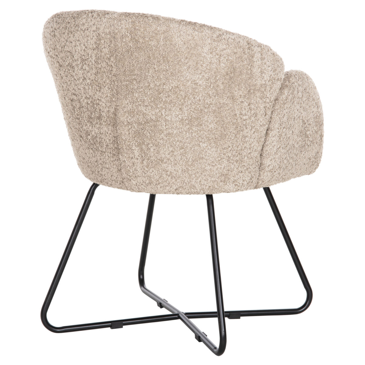 ΠΟΛΥΘΡΟΝΑ HARNIS HM9603.08 ΜΠΕΖ ΜΠΟΥΚΛΕ-ΜΑΥΡΑ ΜΕΤΑΛ.ΠΟΔΙΑ ΧΙΑΣΤΙ 59,5x64x77Υεκ - Image 5