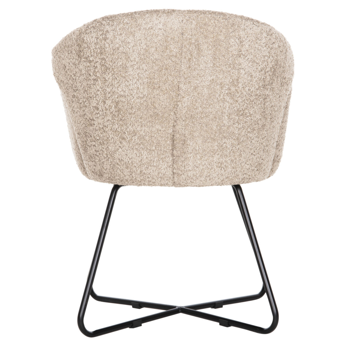 ΠΟΛΥΘΡΟΝΑ HARNIS HM9603.08 ΜΠΕΖ ΜΠΟΥΚΛΕ-ΜΑΥΡΑ ΜΕΤΑΛ.ΠΟΔΙΑ ΧΙΑΣΤΙ 59,5x64x77Υεκ - Image 6