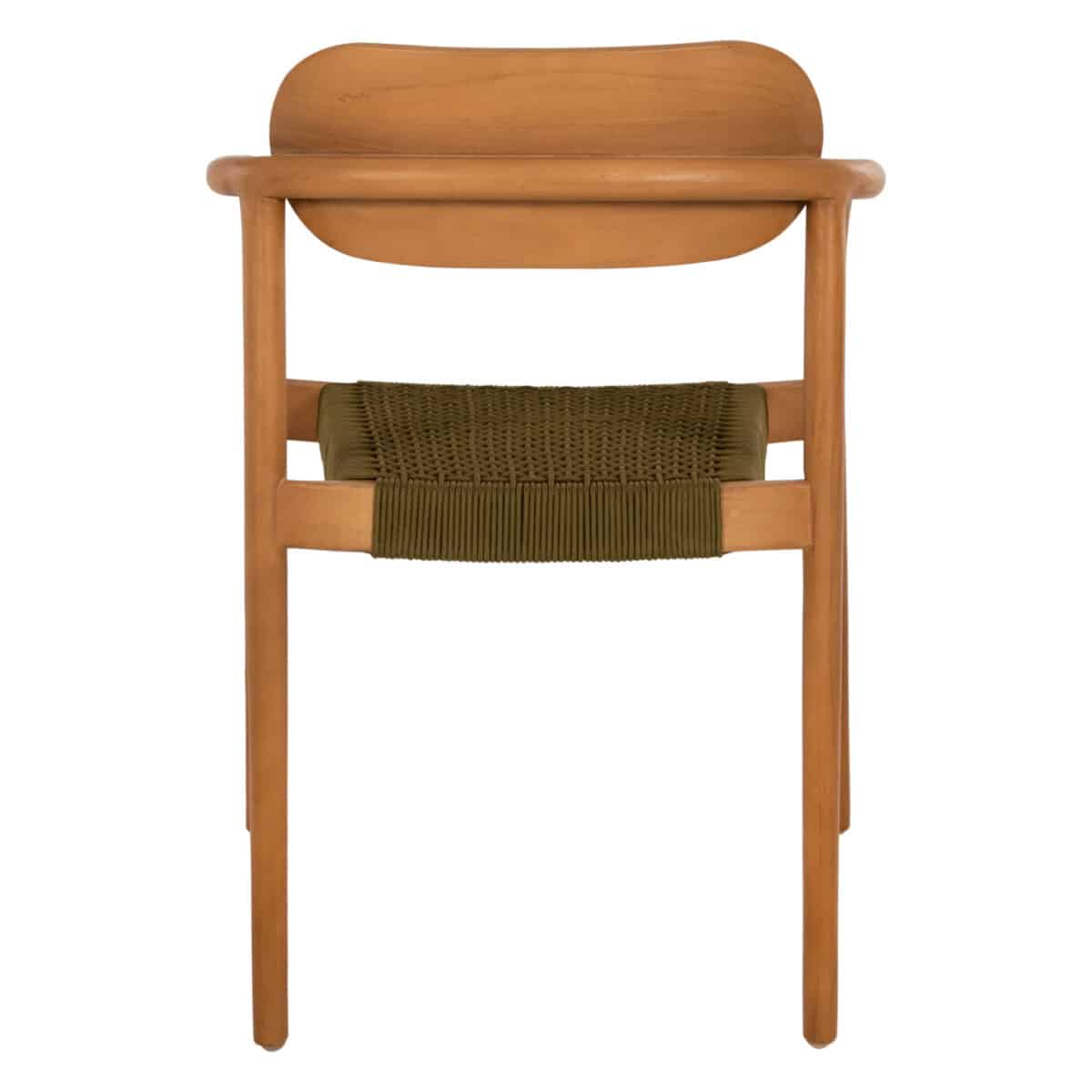 ΠΟΛΥΘΡΟΝΑ OSLO HM9636.05 ΞΥΛΟ TEAK ΦΥΣΙΚΟ & ΠΡΑΣΙΝΟ ΣΧΟΙΝΙ 55x54x80Yεκ. - Image 6