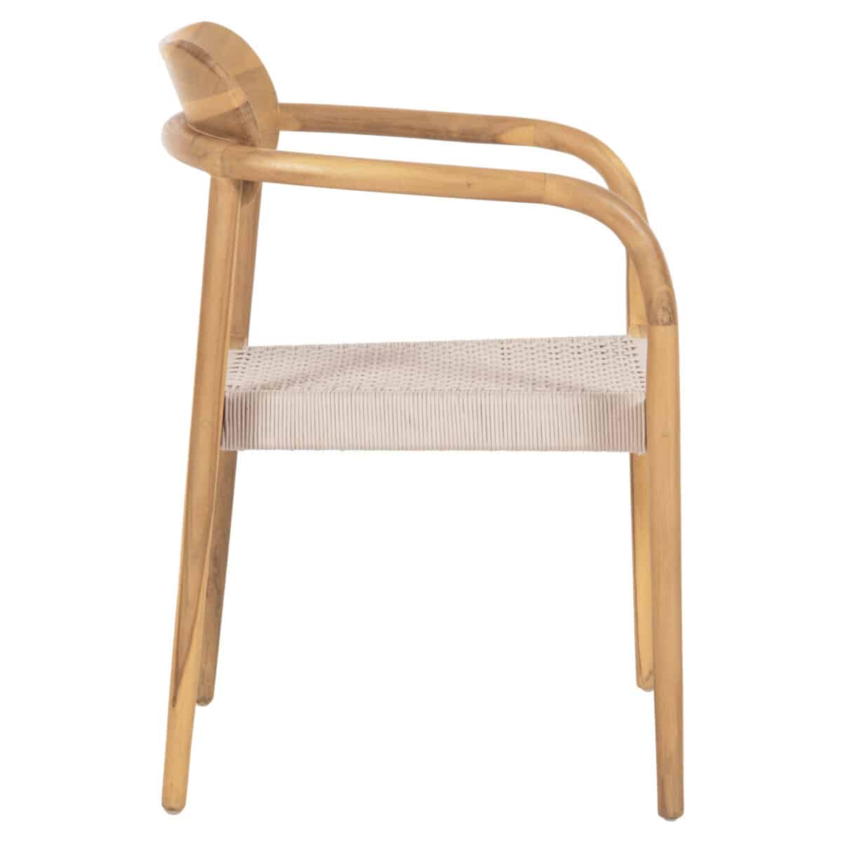 ΠΟΛΥΘΡΟΝΑ OSLO HM9636.07 ΞΥΛΟ TEAK ΦΥΣΙΚΟ & ΜΠΕΖ ΣΧΟΙΝΙ 55x54x80Yεκ. - Image 4