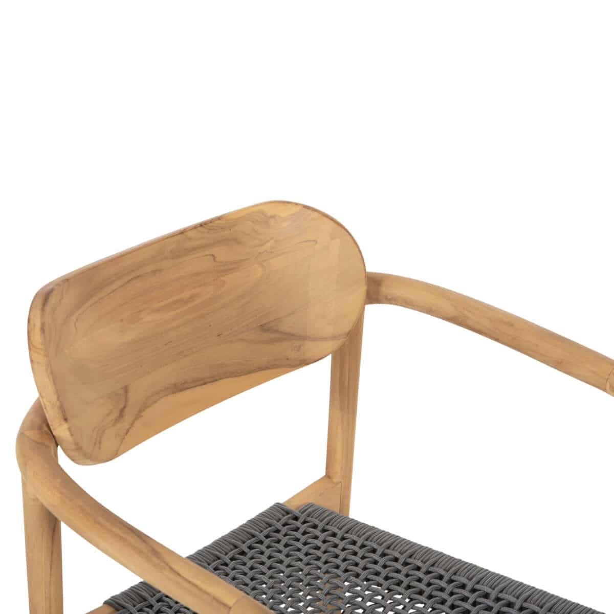 ΠΟΛΥΘΡΟΝΑ OSLO HM9636.08 ΞΥΛΟ TEAK ΦΥΣΙΚΟ & ΓΚΡΙ ΣΧΟΙΝΙ 55x54x80Yεκ. - Image 7