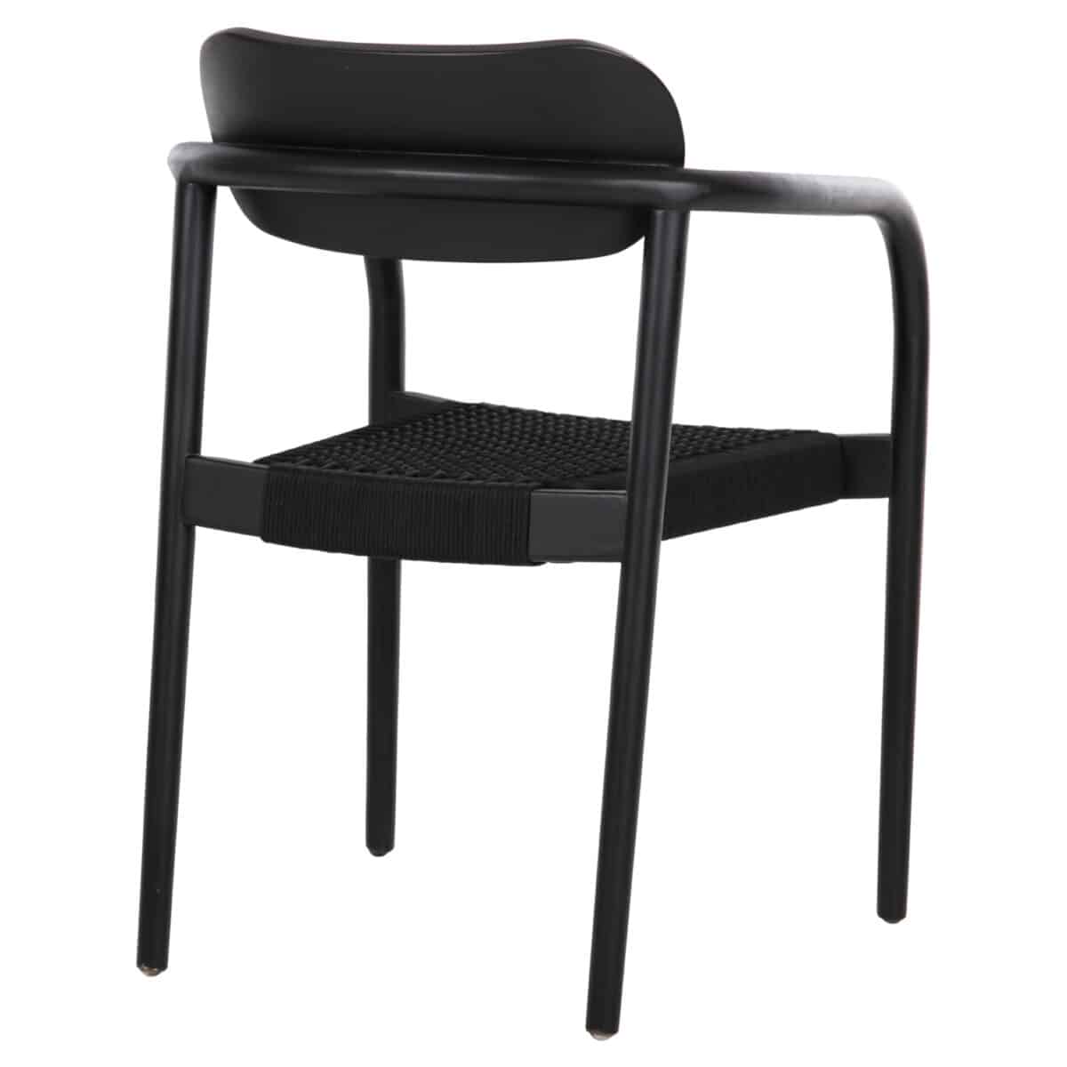 ΠΟΛΥΘΡΟΝΑ OSLO HM9636.12 ΞΥΛΟ TEAK ΜΑΥΡΟ & ΜΑΥΡΟ ΣΧΟΙΝΙ 55x54x80Yεκ. - Image 5