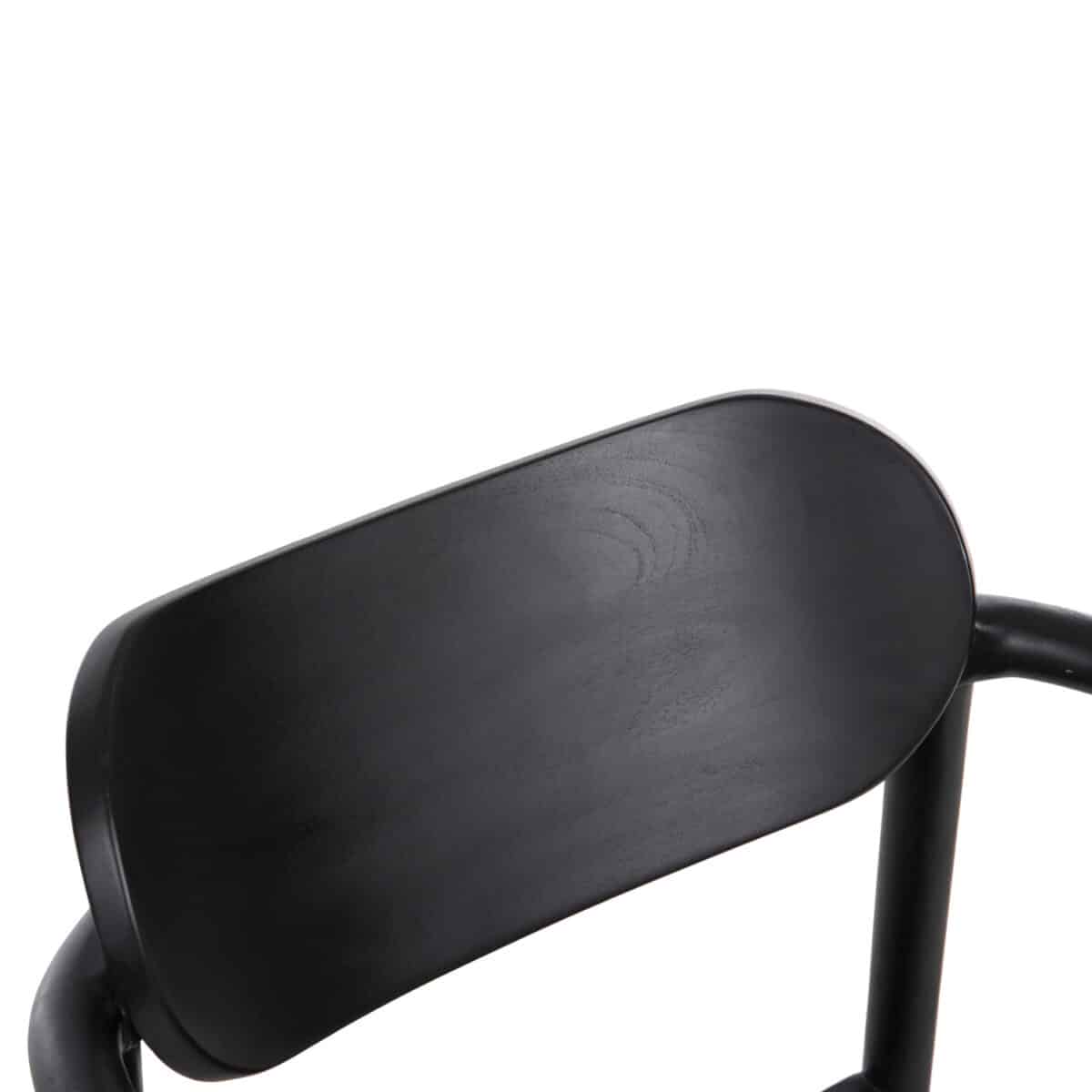 ΠΟΛΥΘΡΟΝΑ OSLO HM9636.12 ΞΥΛΟ TEAK ΜΑΥΡΟ & ΜΑΥΡΟ ΣΧΟΙΝΙ 55x54x80Yεκ. - Image 8