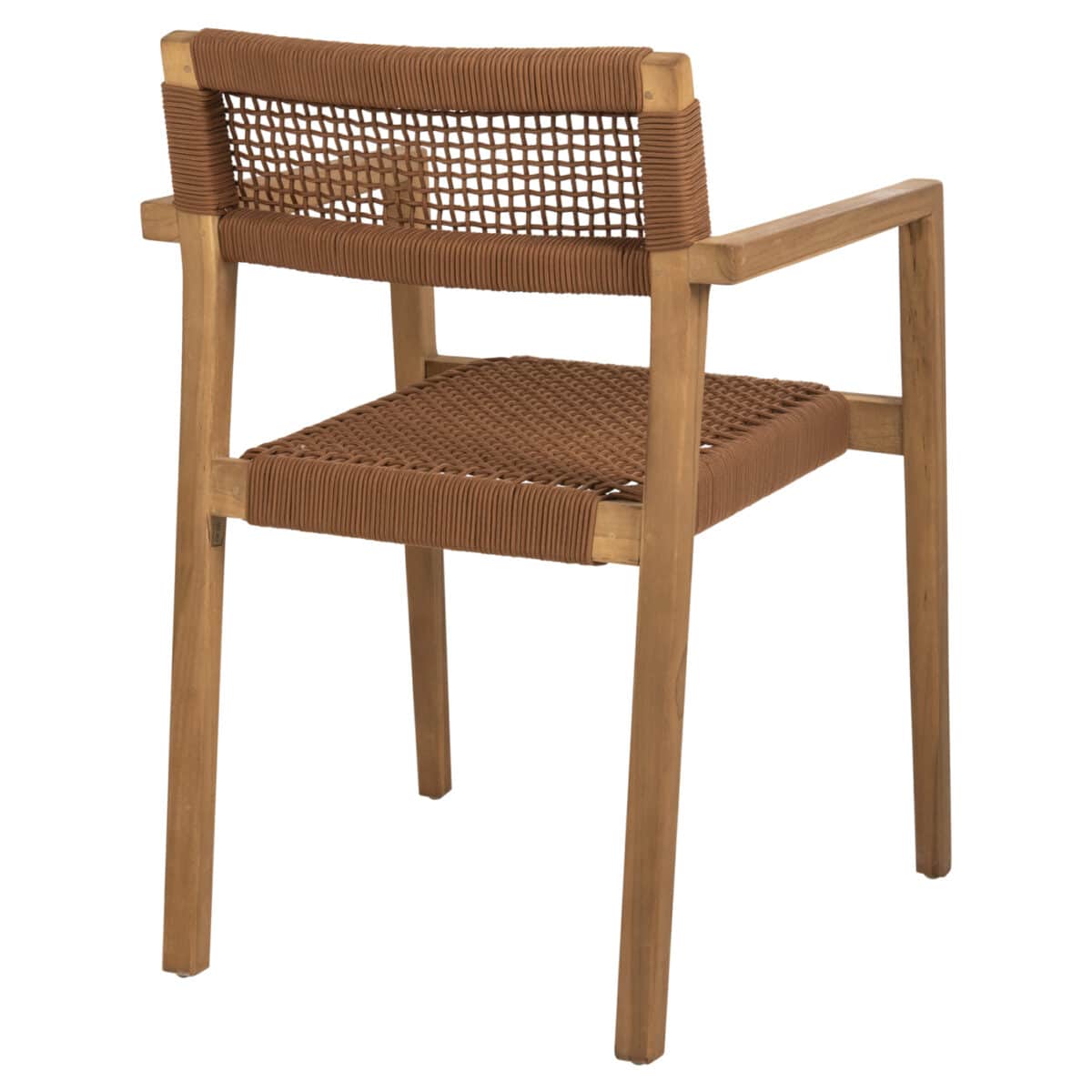 ΠΟΛΥΘΡΟΝΑ CHARLOTTE HM9637.01 ΞΥΛΟ TEAK ΦΥΣΙΚΟ & ΚΑΦΕ ΣΧΟΙΝΙ 59x54x83Y εκ. - Image 5