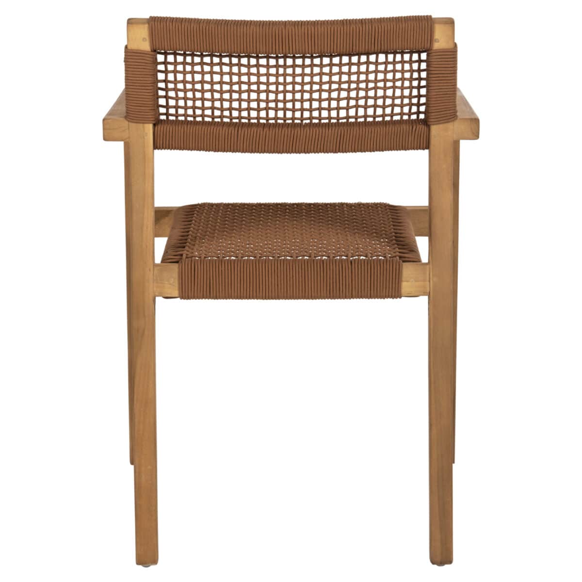 ΠΟΛΥΘΡΟΝΑ CHARLOTTE HM9637.01 ΞΥΛΟ TEAK ΦΥΣΙΚΟ & ΚΑΦΕ ΣΧΟΙΝΙ 59x54x83Y εκ. - Image 6