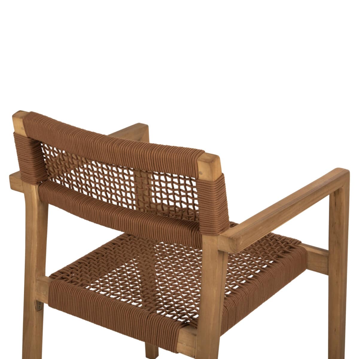 ΠΟΛΥΘΡΟΝΑ CHARLOTTE HM9637.01 ΞΥΛΟ TEAK ΦΥΣΙΚΟ & ΚΑΦΕ ΣΧΟΙΝΙ 59x54x83Y εκ. - Image 10