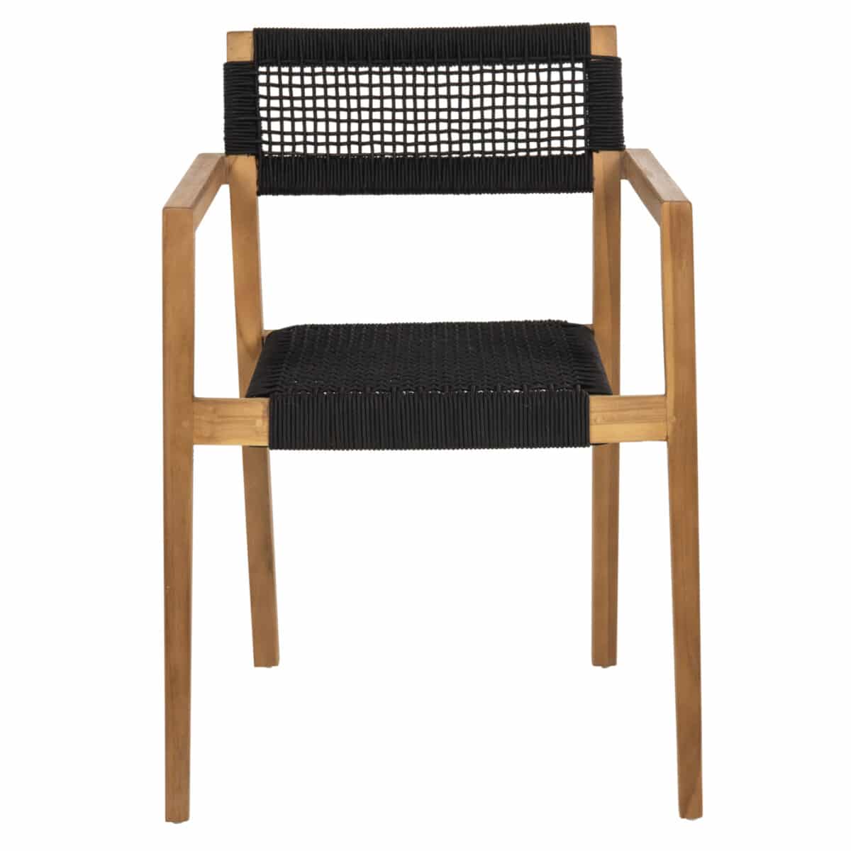 polythrona-fb9963702-xylo-teak-fysiko-ma-2 ΠΟΛΥΘΡΟΝΑ CHARLOTTE HM9637.02 ΞΥΛΟ TEAK ΦΥΣΙΚΟ & ΜΑΥΡΟ ΣΧΟΙΝΙ 59x54x83Y εκ. - Image 3