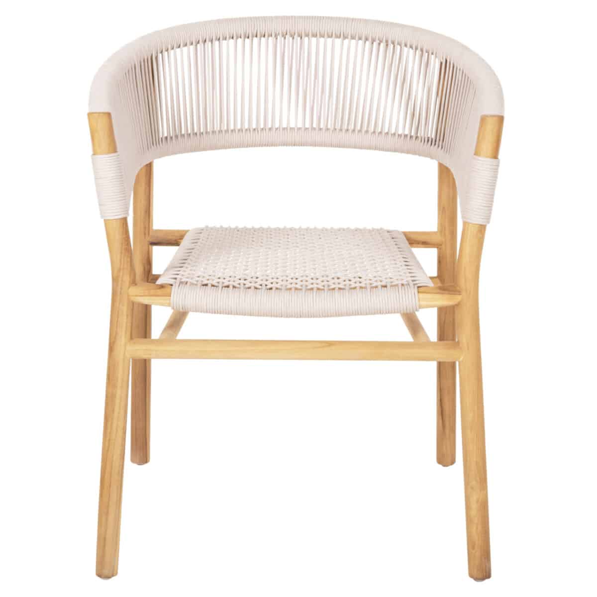 ΠΟΛΥΘΡΟΝΑ IRVING HM9763 ΞΥΛΟ ΤΕΑΚ ΣΕ ΦΥΣΙΚΟ ΧΡΩΜΑ ΜΕ ΜΠΕΖ ΣΧΟΙΝΙ 60x55x78Yεκ. - Image 3