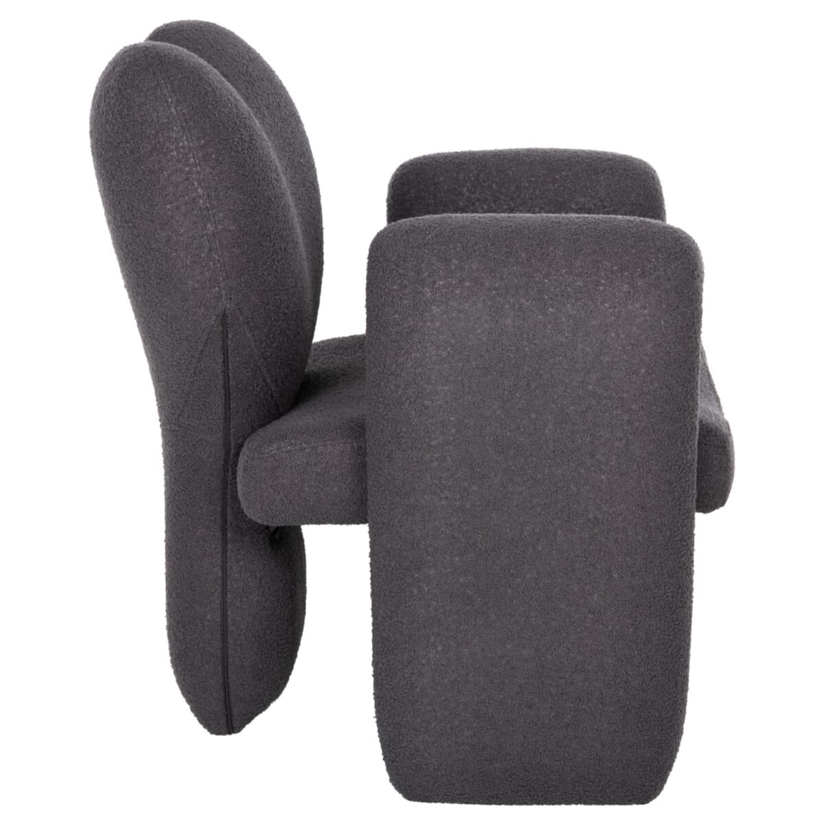 ΠΟΛΥΘΡΟΝΑ HARTT HM9777.01 ΓΚΡΙ TEDDY ΥΦΑΣΜΑ 84x74x87Yεκ. - Image 4