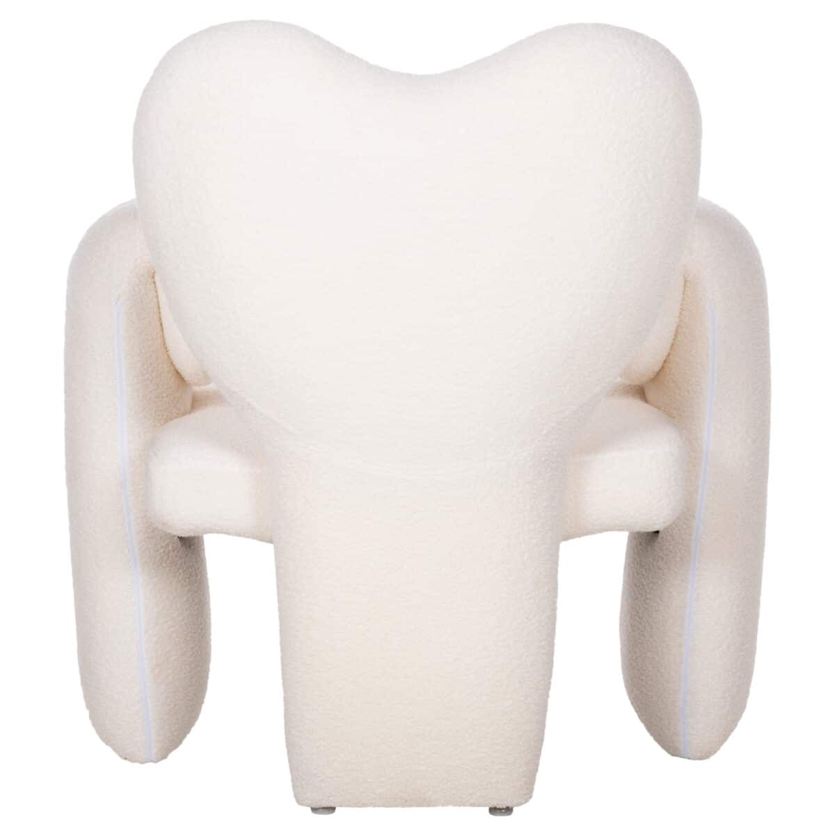 ΠΟΛΥΘΡΟΝΑ HARTT HM9777.05 ΛΕΥΚΟ TEDDY ΥΦΑΣΜΑ 84x74x87Yεκ. - Image 6