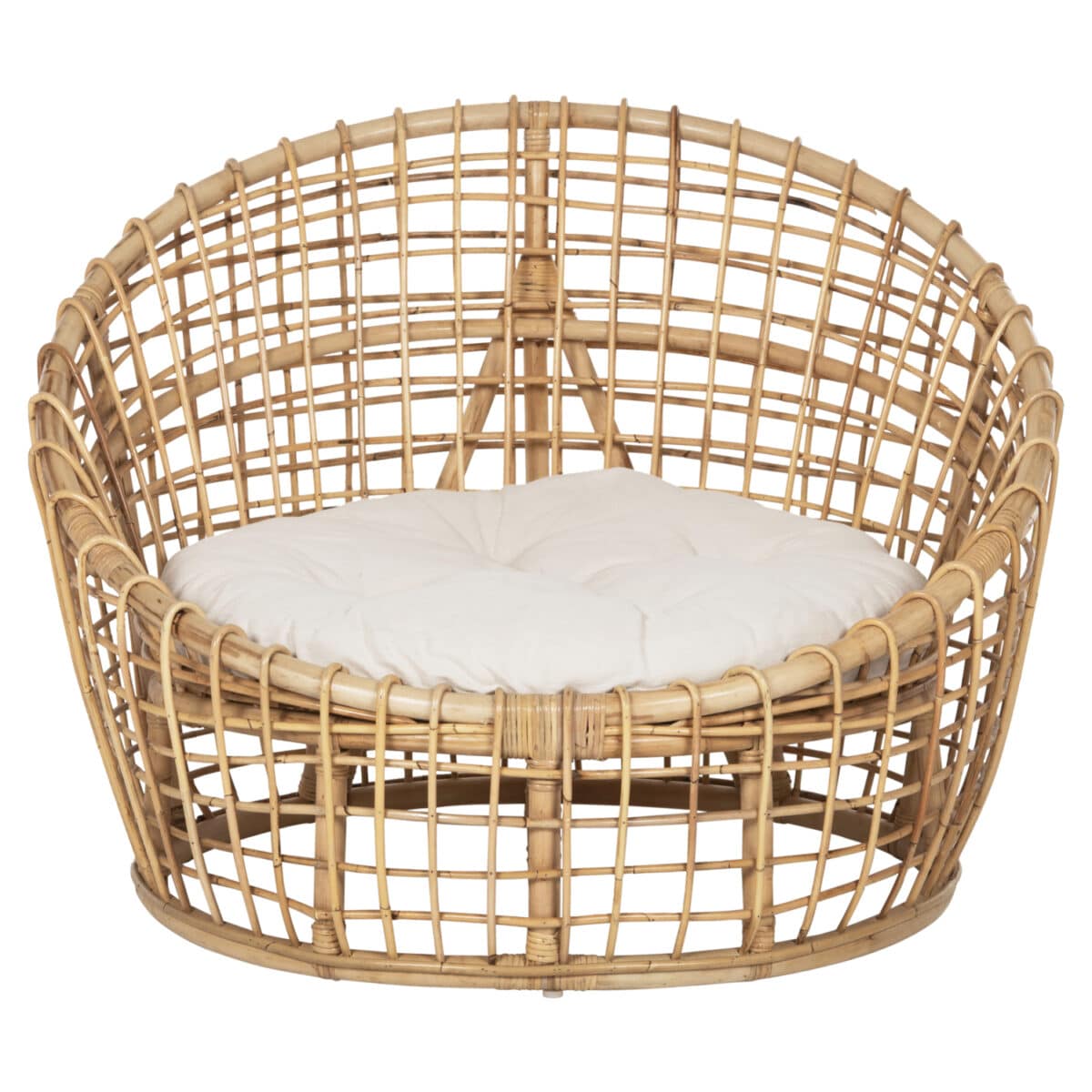 ΠΟΛΥΘΡΟΝΑ ENTO HM9814 RATTAN ΣΕ ΦΥΣΙΚΟ-ΜΠΕΖ ΜΑΞΙΛΑΡΙ 85x75x67Yεκ. - Image 3