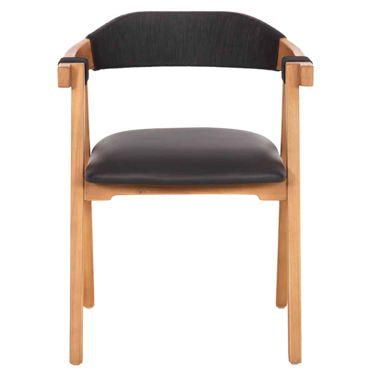 polythrona-fb9986702-xylo-teak-fysiko-ma-2 ΠΟΛΥΘΡΟΝΑ RIMINI HM9867.02 ΞΥΛΟ TEAK ΦΥΣΙΚΟ-ΜΑΥΡΟ ΣΧΟΙΝΙ & PU ΚΑΘΙΣΜΑ 60x61x76Υεκ. - Image 3