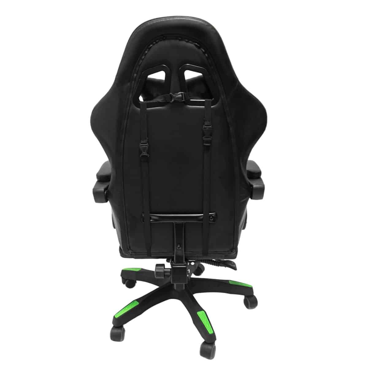 ΠΟΛΥΘΡΟΝΑ GAMING DARREN HM1203.03 ΜΑΥΡΟ-ΠΡΑΣΙΝΟ PVC 58.5x100x120Υεκ. - Image 5