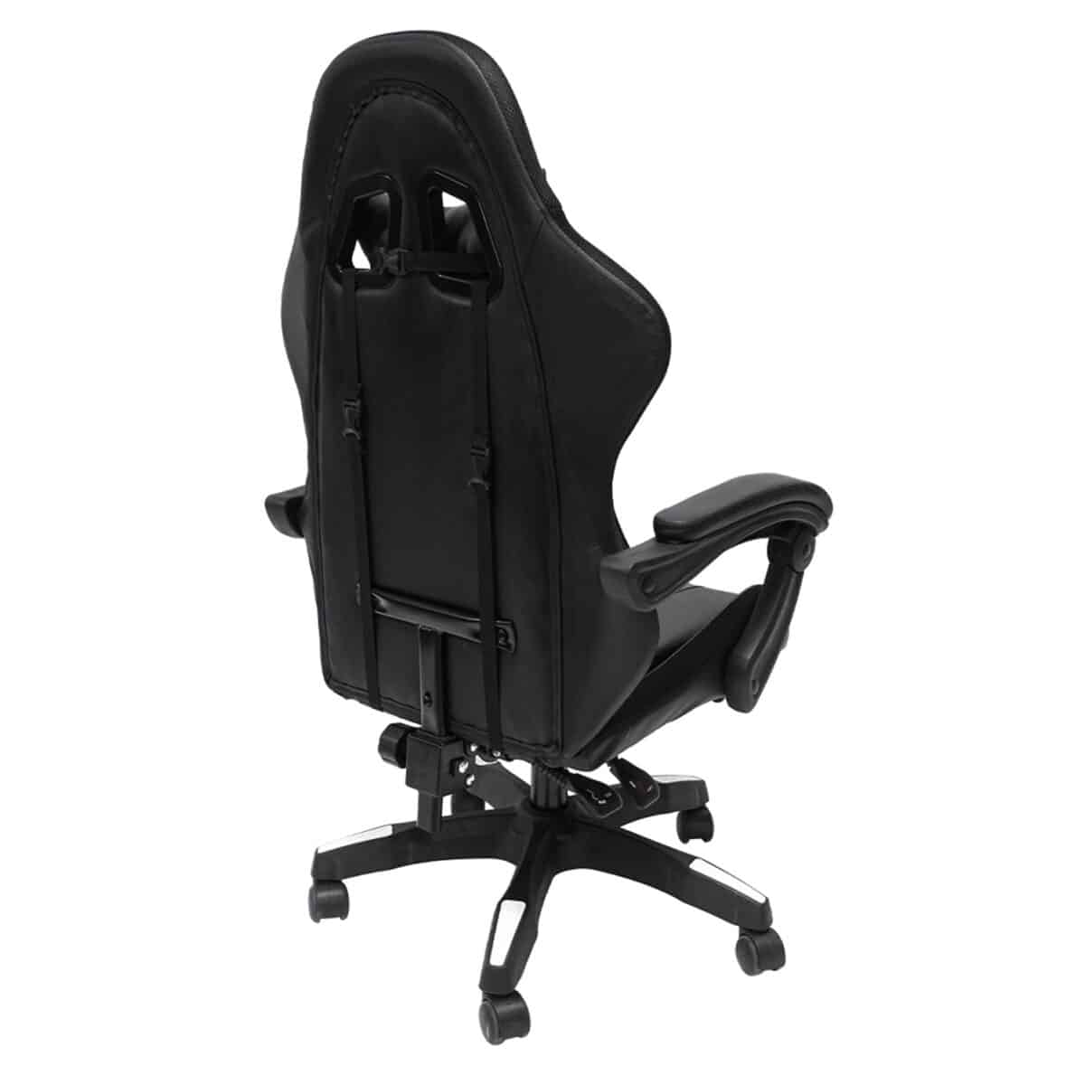 ΠΟΛΥΘΡΟΝΑ GAMING DARREN HM1203.04 ΜΑΥΡΟ-ΛΕΥΚΟ PVC 58.5x100x120Υεκ. - Image 4