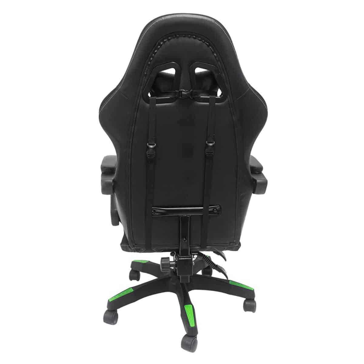 ΠΟΛΥΘΡΟΝΑ GAMING LOOT HM1204 ΜΑΥΡΟ-ΠΡΑΣΙΝΟ PVC & NYLON 60x60x120Υεκ. - Image 5