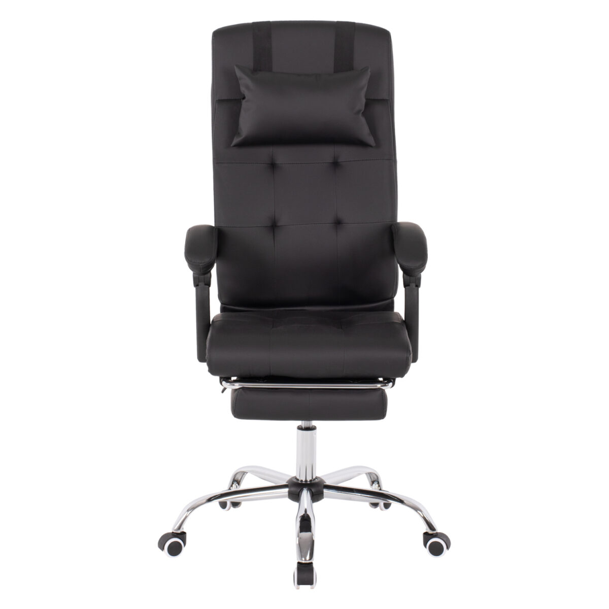 ΠΟΛΥΘΡΟΝΑ ΓΡΑΦΕΙΟΥ ΔΙΕΥΘΥΝΤΙΚΗ ΜΑΥΡΗ HM1057.11 ΜΕ ΠΤΥΣΣΟΜΕΝΟ ΥΠΟΠΟΔΙΟ 58x71x128Y εκ. - Image 3