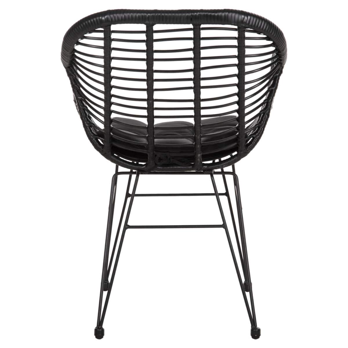 ΠΟΛΥΘΡΟΝΑ ΜΕ ΜΑΞΙΛΑΡΙ ΜΕΤΑΛΛΙΚΗ ALLEGRA HM5450.32 ΜΕ WICKER ΜΑΥΡΟ 58x59x82Υεκ. - Image 6