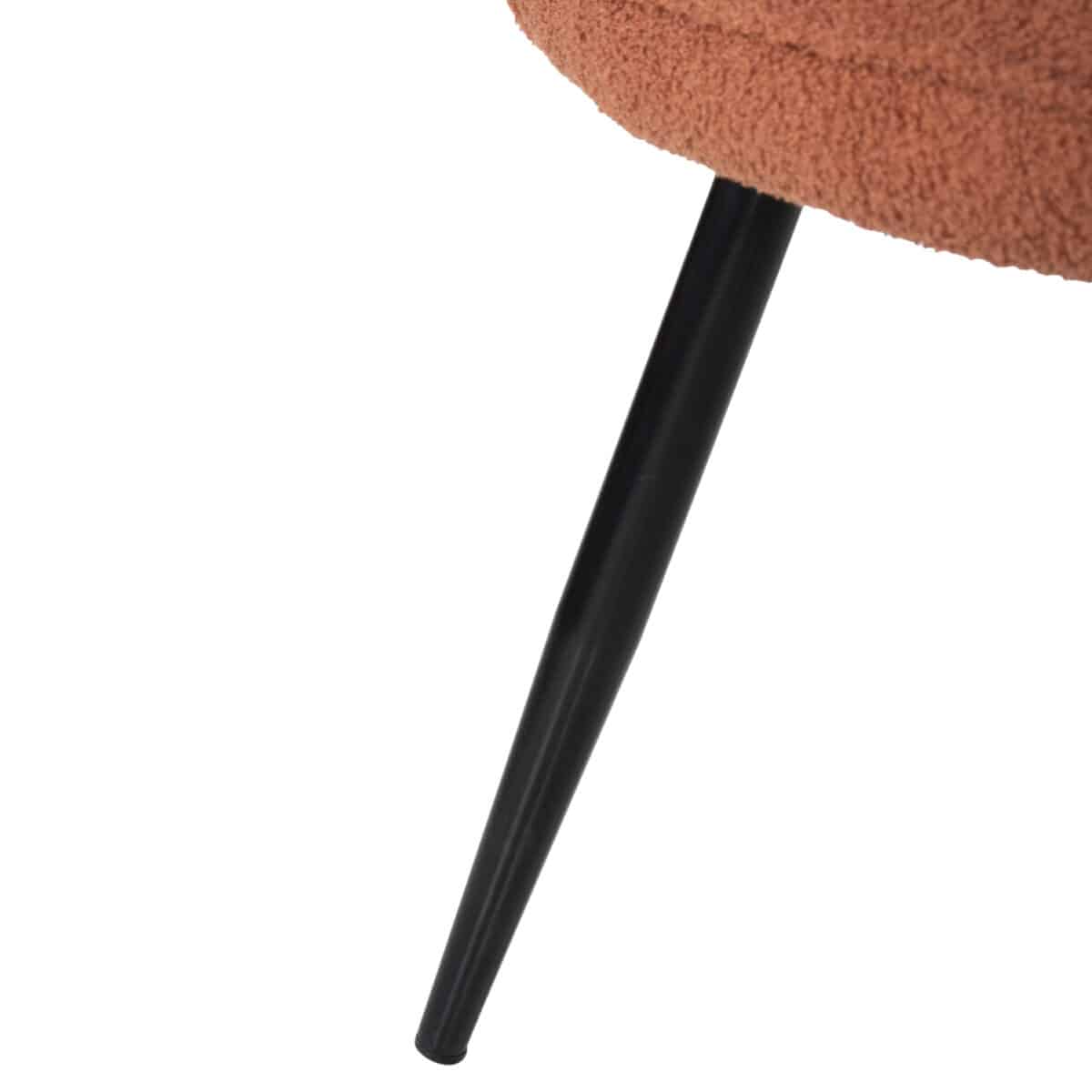 ΠΟΛΥΘΡΟΝΑ CRAWLEY ΜΕ ΥΠΟΠΟΔΙΟ HM8918.22 ΥΦΑΣΜΑ ΜΠΟΥΚΛΕ ΠΟΡΤΟΚΑΛΙ 70x74x105Υεκ. - Image 10