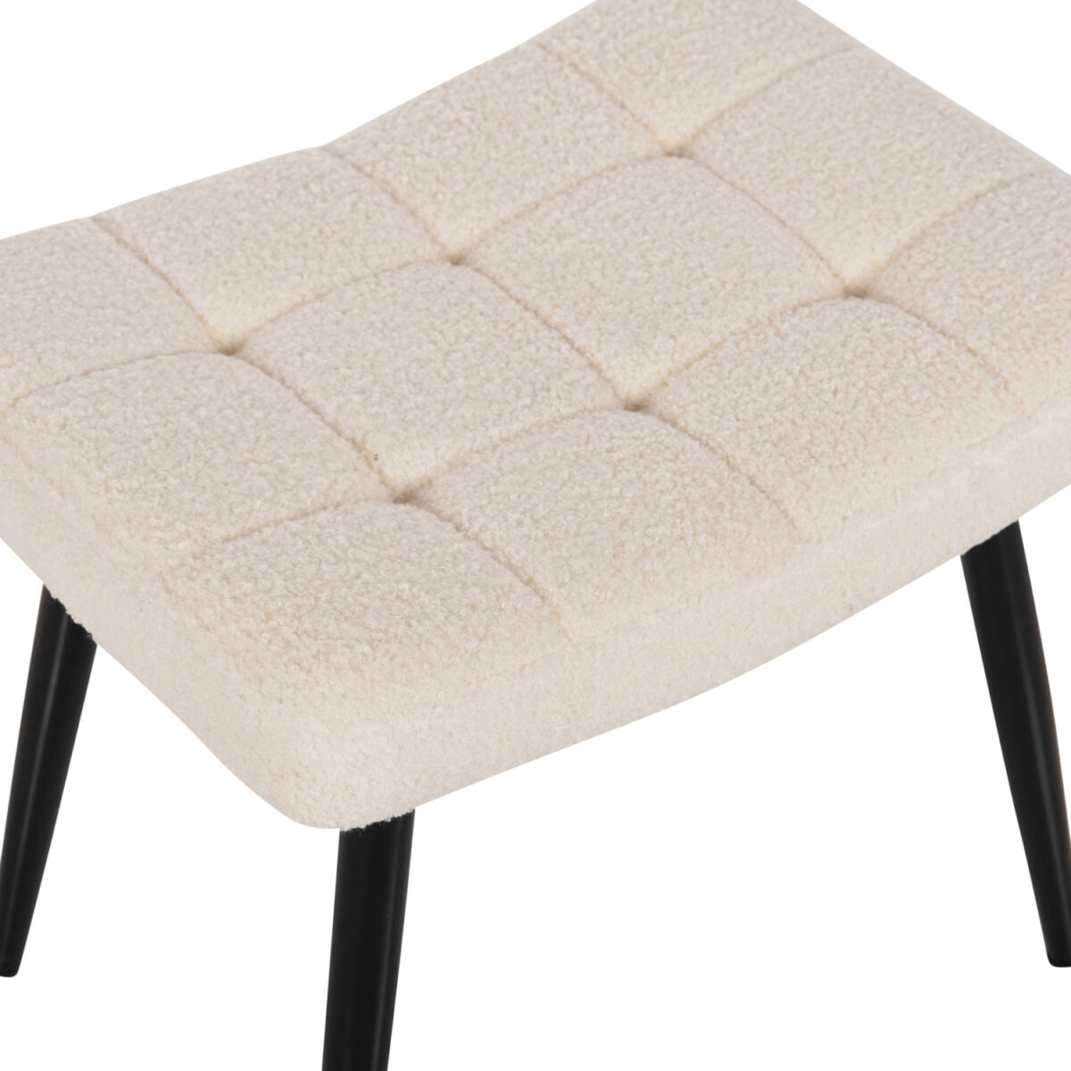 ΠΟΛΥΘΡΟΝΑ ΜΠΕΡΖΕΡΑ CRAWLEY ΜΕ ΥΠΟΠΟΔΙΟ HM8918.25 ΥΦΑΣΜΑ ΜΠΟΥΚΛΕ ΛΕΥΚΟ 70x74x105Y εκ. - Image 10