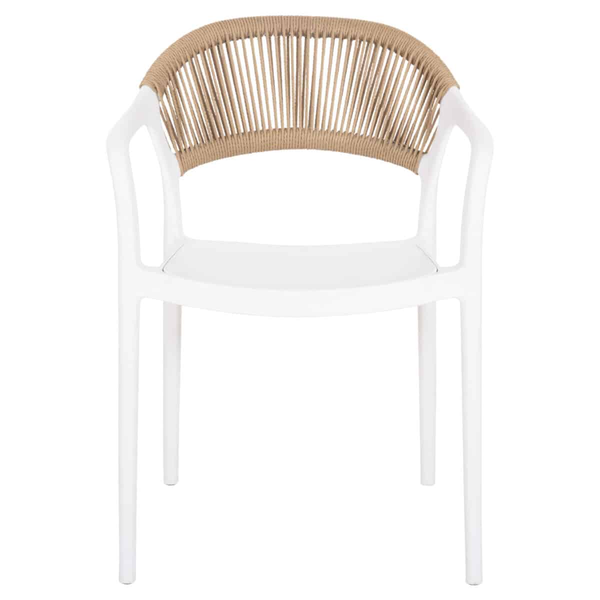 ΠΟΛΥΘΡΟΝΑ ΠΟΛΥΠΡΟΠΥΛΕΝΙΟΥ EVA HM6155.01 ΛΕΥΚΗ ΜΕ ΜΠΕΖ ΣΧΟΙΝΙ 56,5x53x80Υεκ. - Image 3