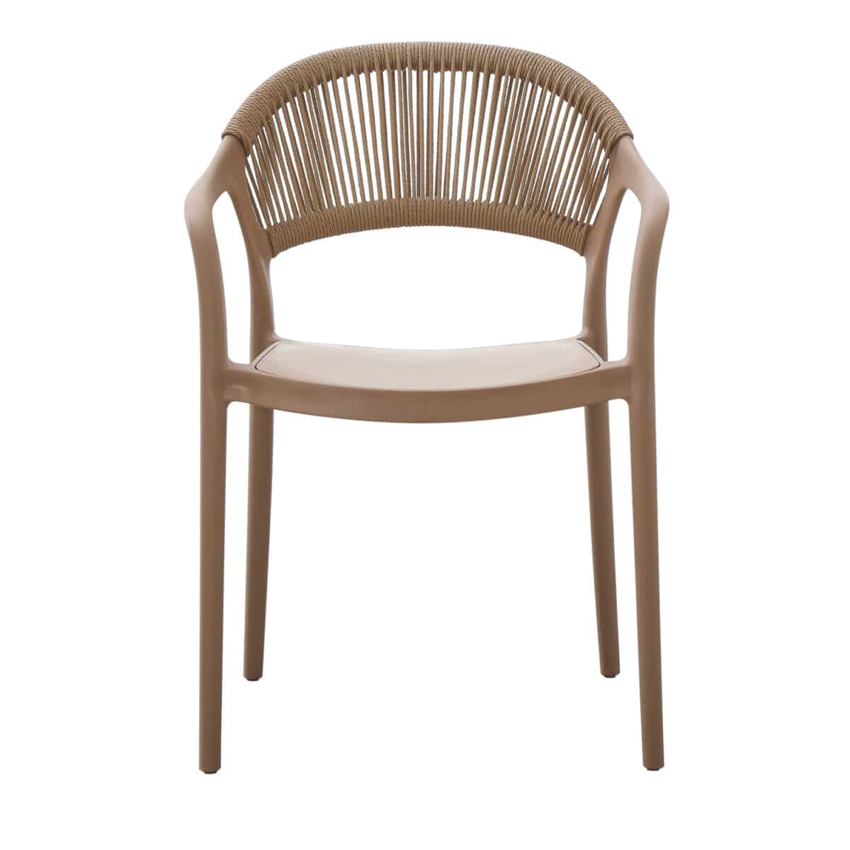 ΠΟΛΥΘΡΟΝΑ ΠΟΛΥΠΡΟΠΥΛΕΝΙΟΥ EVA HM6155.03 ΚΑΠΟΥΤΣΙΝΟ ΜΕ ΜΠΕΖ ΣΧΟΙΝΙ 56,5x53x80Υεκ. - Image 2