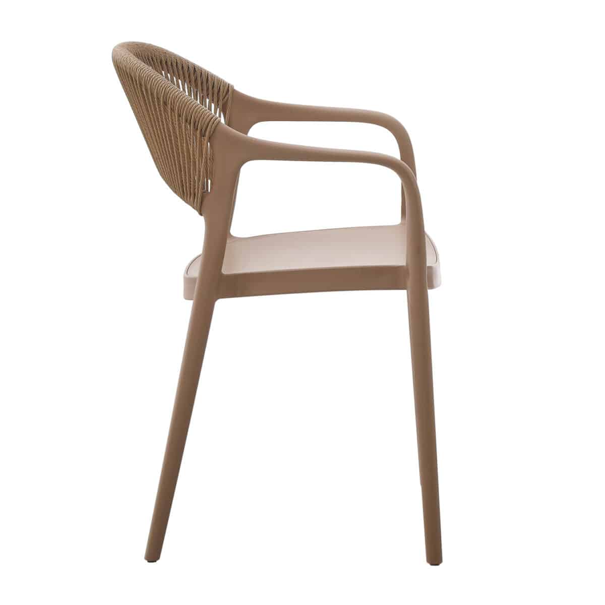 ΠΟΛΥΘΡΟΝΑ ΠΟΛΥΠΡΟΠΥΛΕΝΙΟΥ EVA HM6155.03 ΚΑΠΟΥΤΣΙΝΟ ΜΕ ΜΠΕΖ ΣΧΟΙΝΙ 56,5x53x80Υεκ. - Image 3