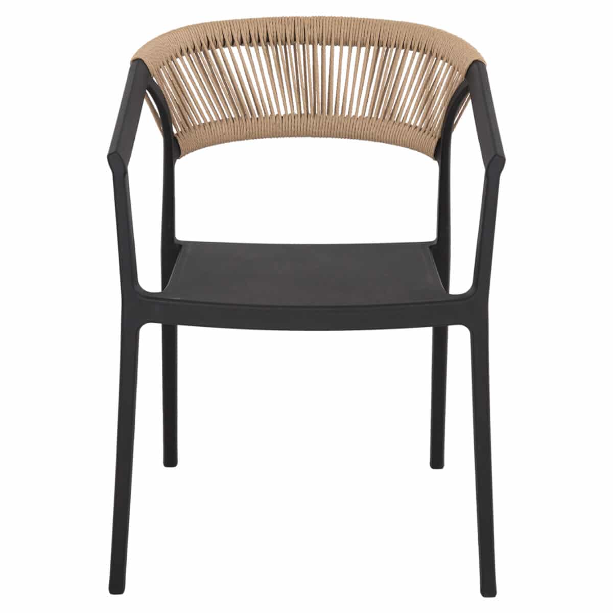 ΠΟΛΥΘΡΟΝΑ ΠΟΛΥΠΡΟΠΥΛΕΝΙΟΥ BOGI HM6240.02 ΜΑΥΡΗ ΜΕ ΜΠΕΖ ΣΧΟΙΝΙ 54x53x75Υεκ. - Image 3