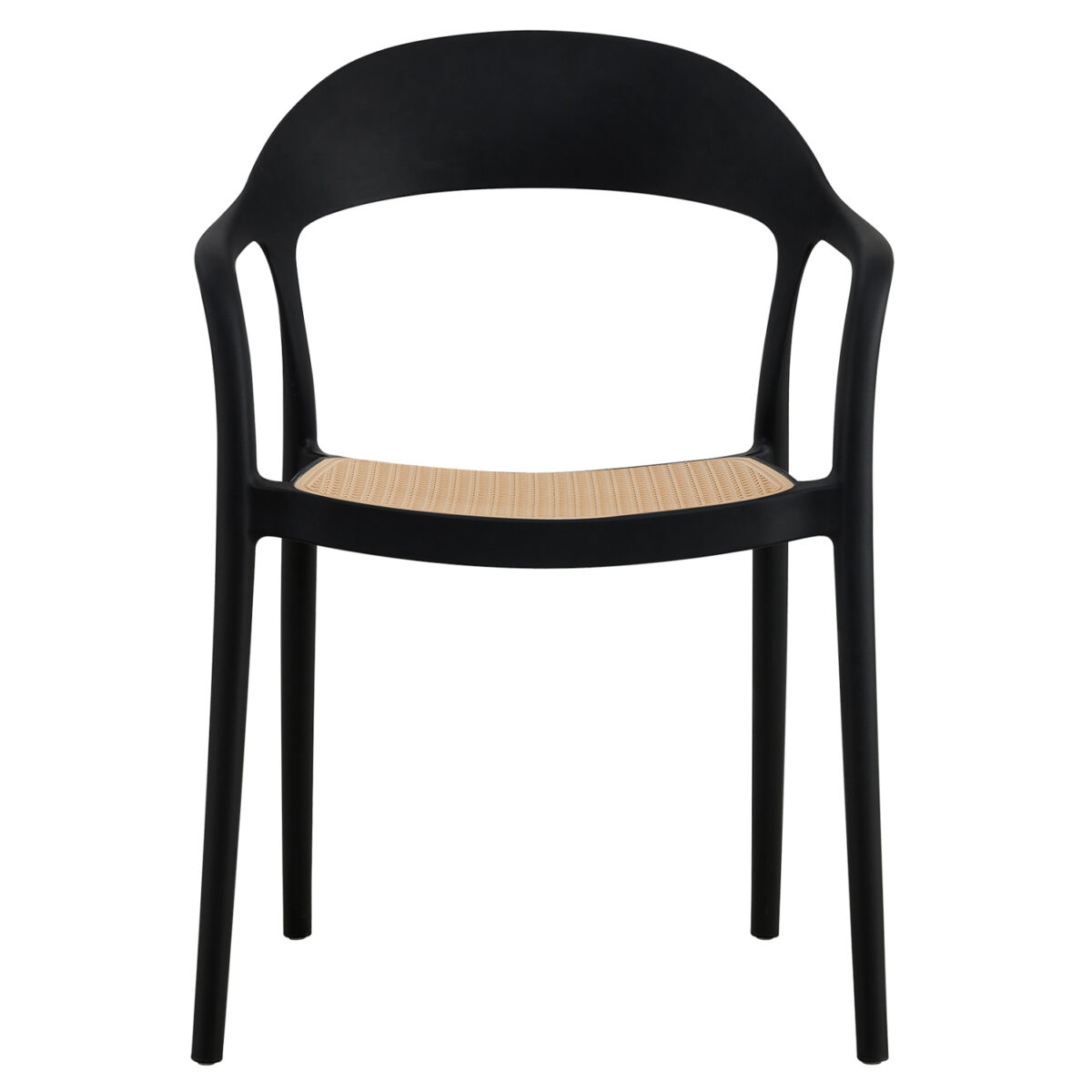 ΠΟΛΥΘΡΟΝΑ ΠΟΛΥΠΡΟΠΥΛΕΝΙΟΥ CLEO HM5935.02 ΜΑΥΡΗ ME ΜΠΕΖ ΨΑΘΑ 57x53x81Υ - Image 3