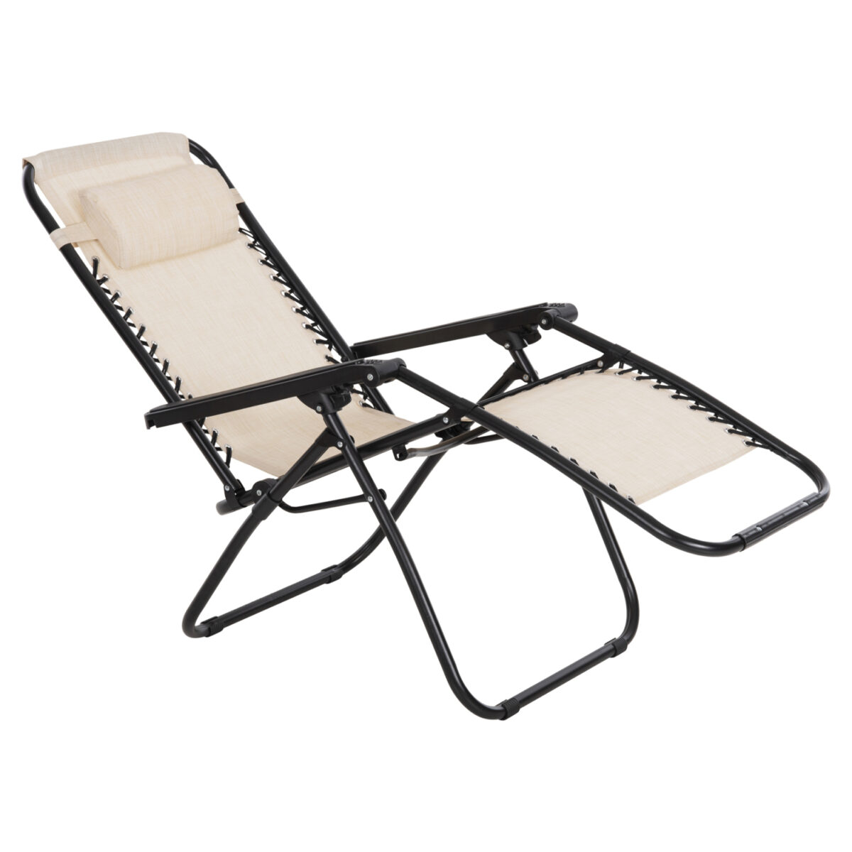polythrona-relax-fb9509512-mpez-textilen-2 ΠΟΛΥΘΡΟΝΑ RELAX COMPANION HM5095.12 ΜΠΕΖ TEXTILENE-ΜΑΥΡΟ ΜΕΤΑΛΛΟ 67x145x110Υεκ. - Image 3