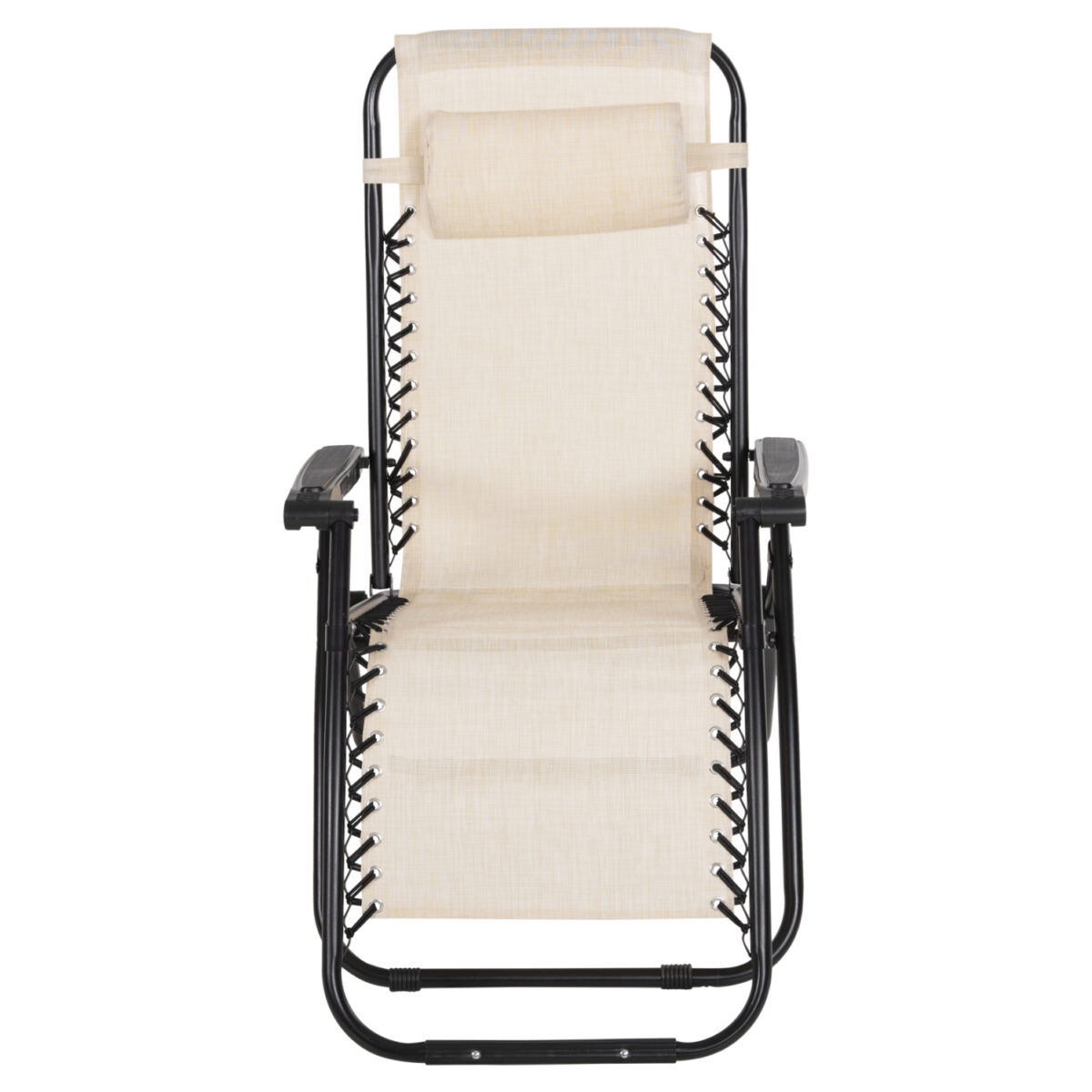 polythrona-relax-fb9509512-mpez-textilen-3 ΠΟΛΥΘΡΟΝΑ RELAX COMPANION HM5095.12 ΜΠΕΖ TEXTILENE-ΜΑΥΡΟ ΜΕΤΑΛΛΟ 67x145x110Υεκ. - Image 4