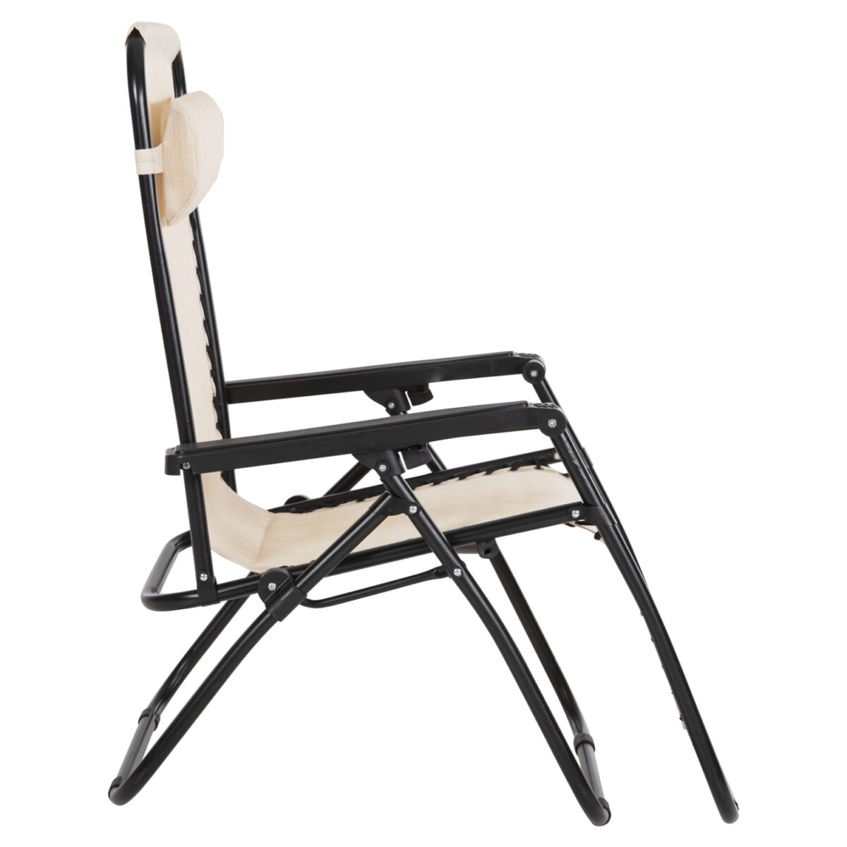polythrona-relax-fb9509512-mpez-textilen-4 ΠΟΛΥΘΡΟΝΑ RELAX COMPANION HM5095.12 ΜΠΕΖ TEXTILENE-ΜΑΥΡΟ ΜΕΤΑΛΛΟ 67x145x110Υεκ. - Image 5