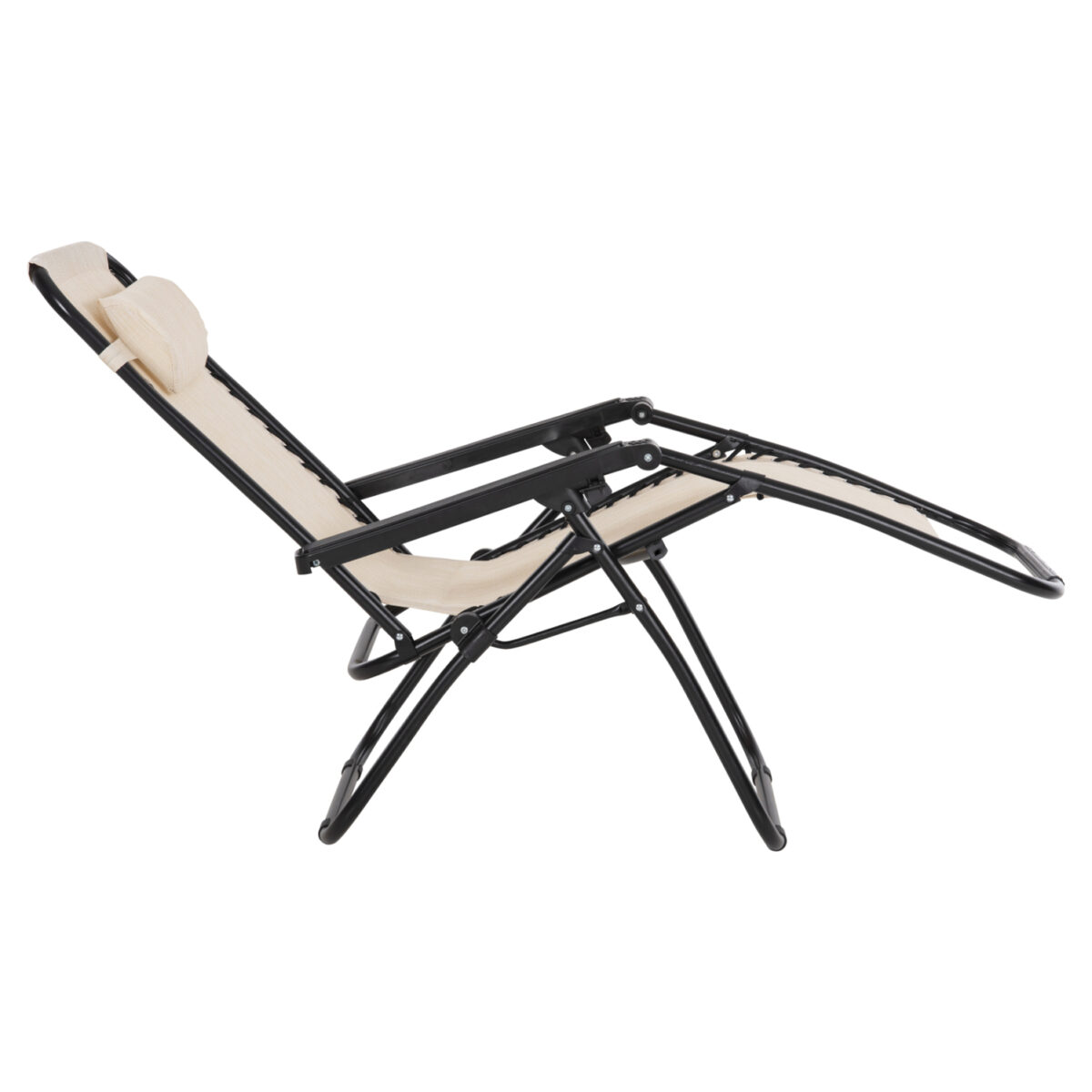 polythrona-relax-fb9509512-mpez-textilen-5 ΠΟΛΥΘΡΟΝΑ RELAX COMPANION HM5095.12 ΜΠΕΖ TEXTILENE-ΜΑΥΡΟ ΜΕΤΑΛΛΟ 67x145x110Υεκ. - Image 6