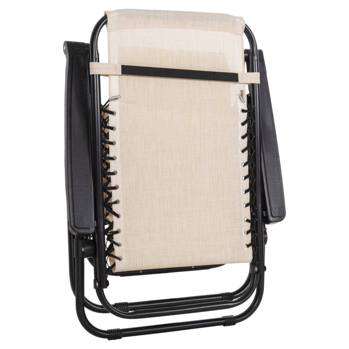 polythrona-relax-fb9509512-mpez-textilen-6 ΠΟΛΥΘΡΟΝΑ RELAX COMPANION HM5095.12 ΜΠΕΖ TEXTILENE-ΜΑΥΡΟ ΜΕΤΑΛΛΟ 67x145x110Υεκ. - Image 7
