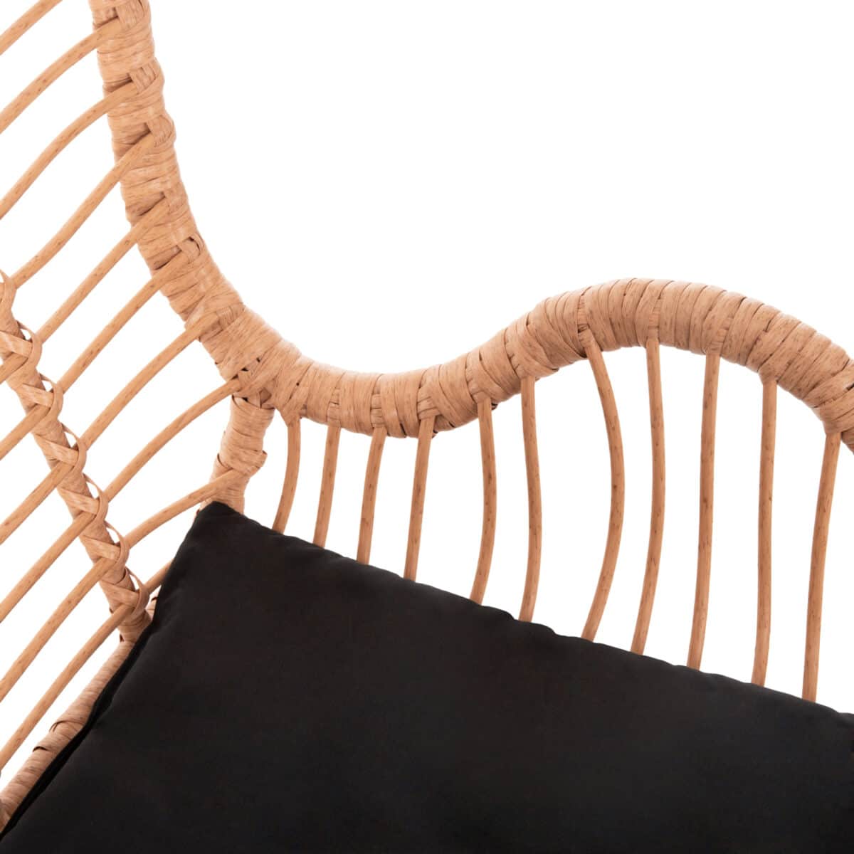 ΠΟΛΥΘΡΟΝΑ ΣΤΥΛ ΜΠΕΡΖΕΡΑΣ ALLEGRA HM5704.11 P.E.RATTAN ΜΠΕΖ-ΜΑΥΡΟ ΜΕΤΑΛΛΟ 66x59x90Υεκ. - Image 8