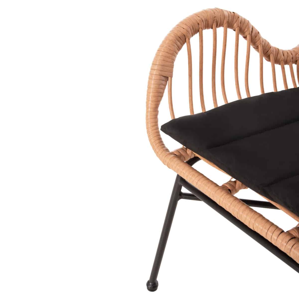 ΠΟΛΥΘΡΟΝΑ ΣΤΥΛ ΜΠΕΡΖΕΡΑΣ ALLEGRA HM5704.11 P.E.RATTAN ΜΠΕΖ-ΜΑΥΡΟ ΜΕΤΑΛΛΟ 66x59x90Υεκ. - Image 10