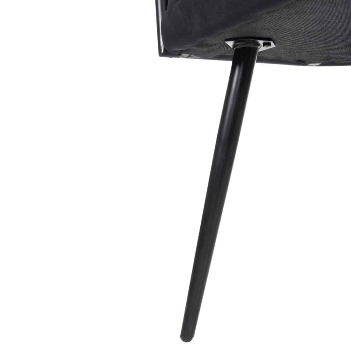 ΠΟΛΥΘΡΟΝΑΚΙ LUANDA HM8741.04 ΜΑΥΡΟ ΒΕΛΟΥΔΟ-ΜΑΥΡΑ ΜΕΤΑΛΛΙΚΑ ΠΟΔΙΑ 62x54x79Υεκ. - Image 10