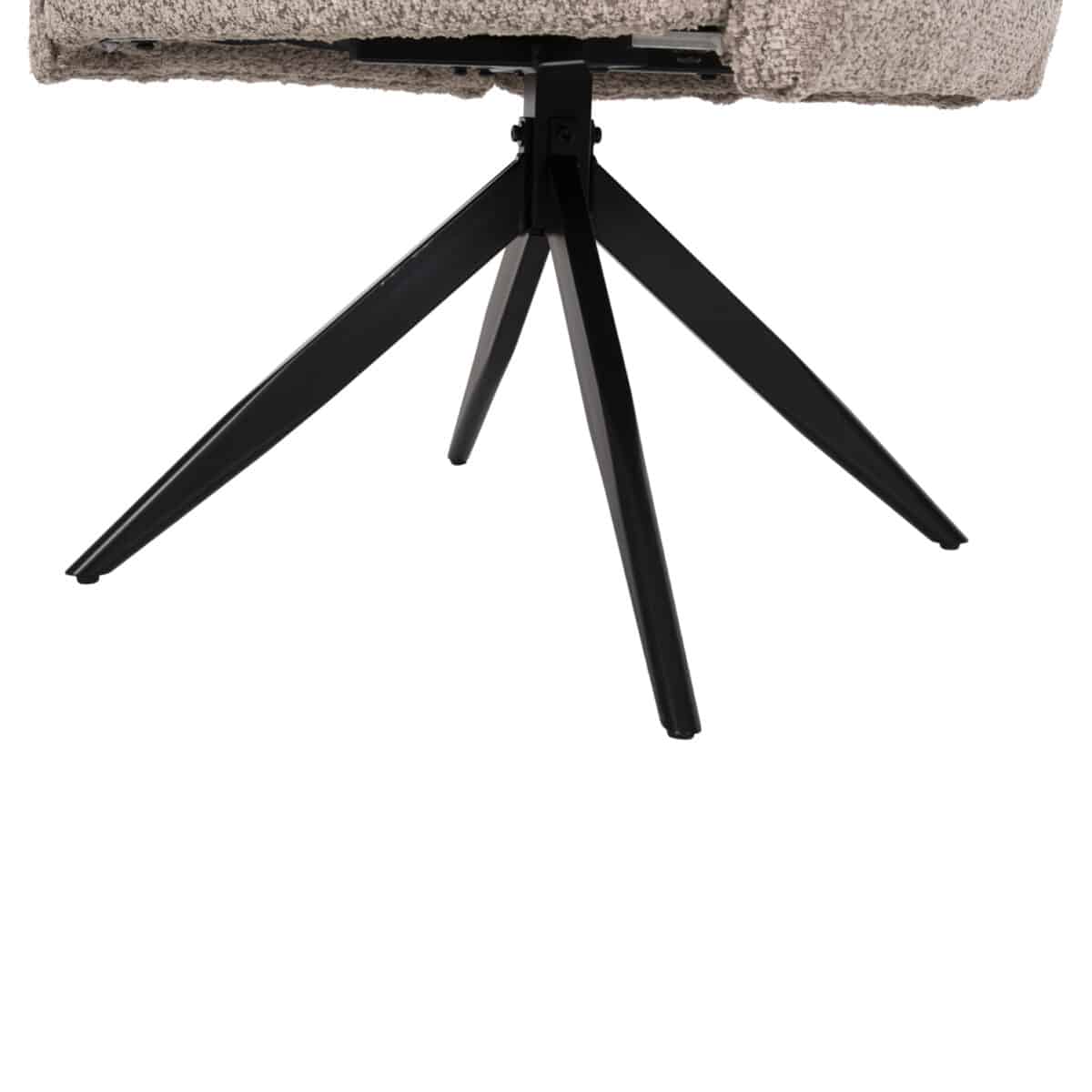 ΠΟΛΥΘΡΟΝΑ ΤΡΑΠΕΖΑΡΙΑΣ ZORIN HM9846.07 ΣΚΟΥΡΟ ΜΠΕΖ ΥΦΑΣΜΑ-ΜΑΥΡΑ ΜΕΤΑΛΛΙΚΑ ΠΟΔΙΑ 64x66x94,5Υεκ. - Image 10