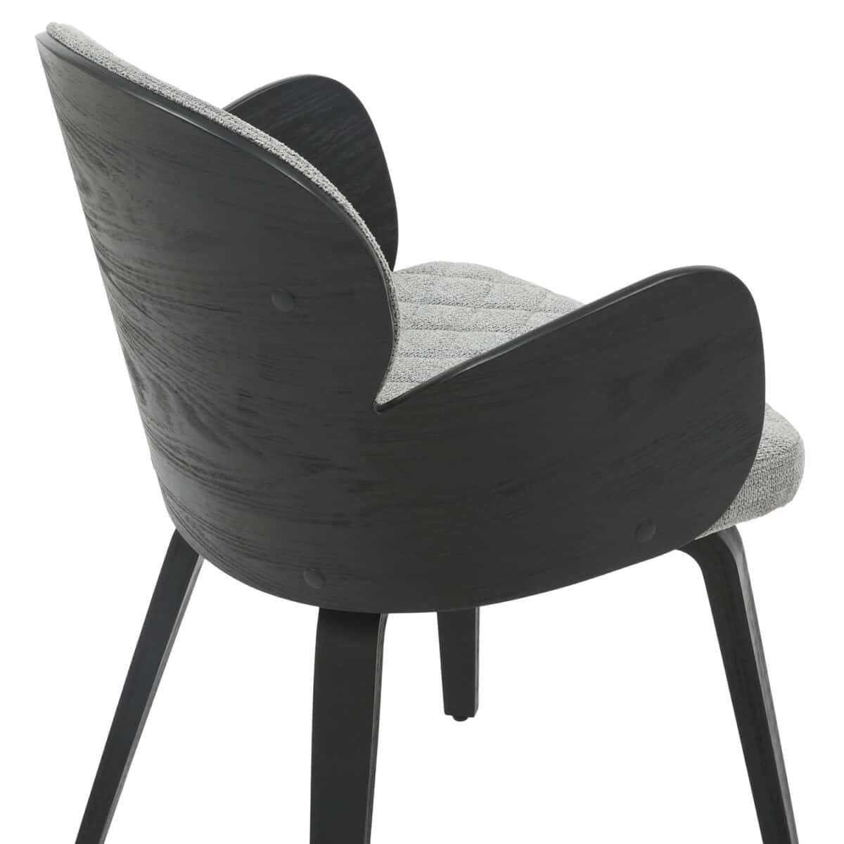 polythronaki-trapezarias-fb9997402-mayro-7 ΠΟΛΥΘΡΟΝΑΚΙ ΤΡΑΠΕΖΑΡΙΑΣ DARNELL HM9974.02 ΜΑΥΡΟ Κ.Π.-ΓΚΡΙ ΥΦΑΣΜΑ 56x56x83Υεκ. - Image 8