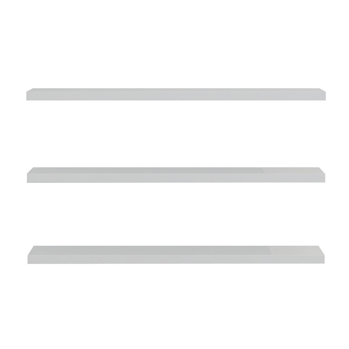 ΣΕΤ 3 ΡΑΦΙΑ ΤΟΙΧΟΥ CASSIUS HM8966.11 ΜΕΛΑΜΙΝΗ ΣΕ ΛΕΥΚΟ 60x14,5 εκ - Image 5