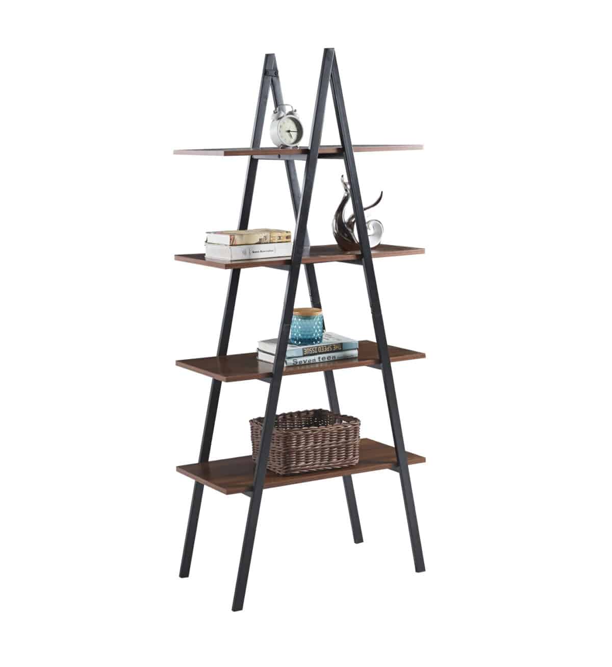 ΡΑΦΙΕΡΑ STAM HM18073.04 ΜΑΥΡΟΣ ΜΕΤΑΛΛΙΚΟΣ ΣΚΕΛΕΤΟΣ-ΜΕΛΑΜΙΝΗ ΚΑΡΥΔΙ 71x38x165Υεκ. - Image 1