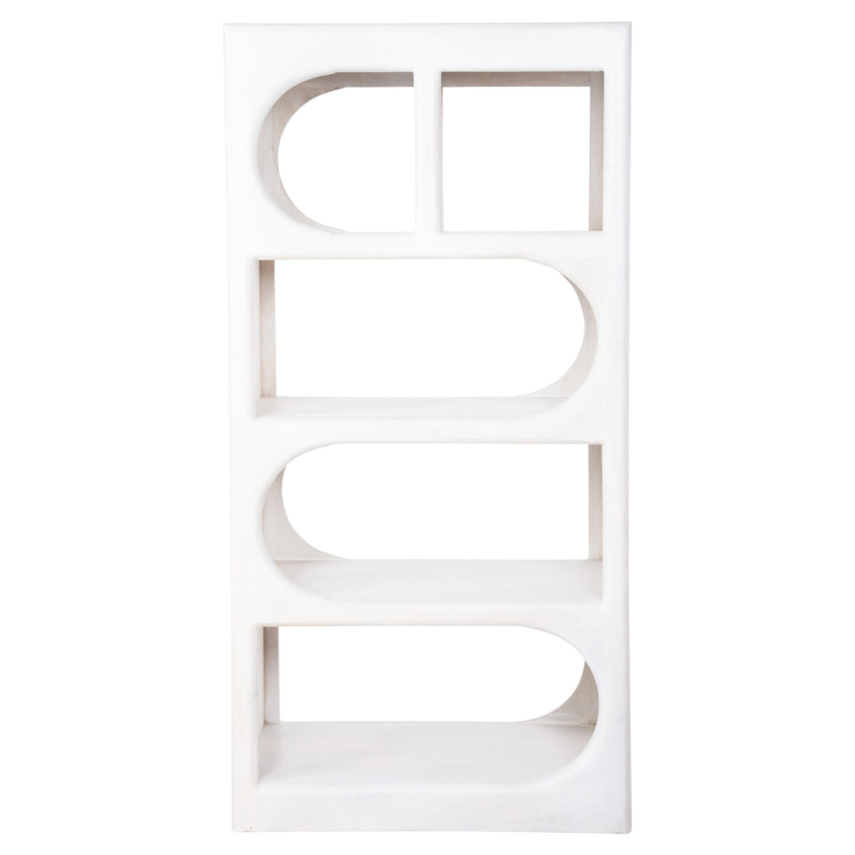 ΡΑΦΙΕΡΑ ΚΟΜΜΟ HANDYR HM9706 ΜΑΣΙΦ ΞΥΛΟ MANGO ΣΕ ΛΕΥΚΟ ΧΡΩΜΑ 60x35x120Υεκ. - Image 3