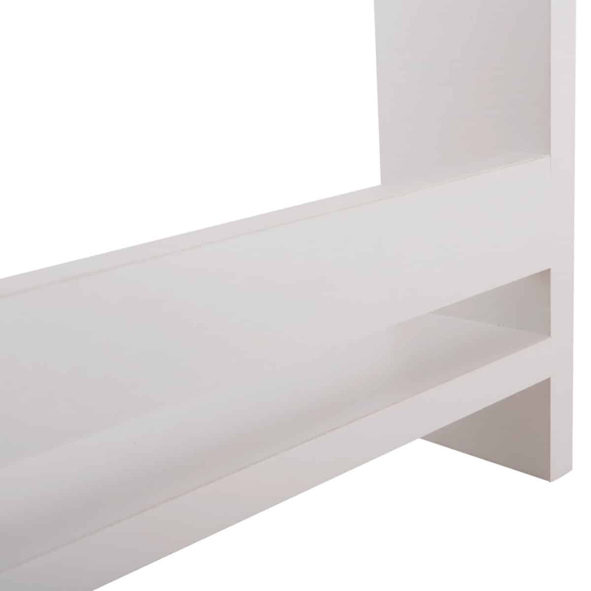 ΡΑΦΙΕΡΑ ΤΟΙΧΟΥ SANI HM18223.01 ΜΕΛΑΜΙΝΗ ΣΕ ΛΕΥΚΟ 60x10x90Υεκ. (3 ΡΑΦΙΑ) - Image 7