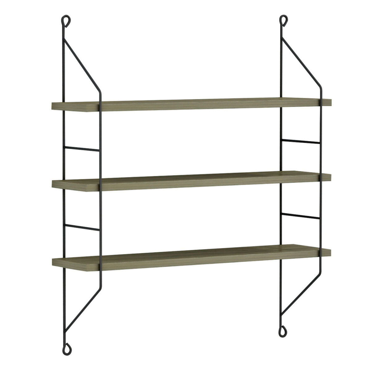 ΡΑΦΙΕΡΑ ΤΟΙΧΟΥ ACHALA ΜΕΛΑΜΙΝΗΣ HM9185.12 OLIVE GREY 60x15x68Y εκ. - Image 3