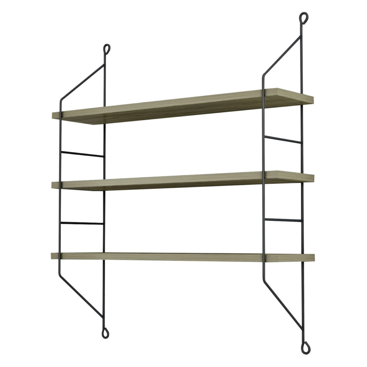 ΡΑΦΙΕΡΑ ΤΟΙΧΟΥ ACHALA ΜΕΛΑΜΙΝΗΣ HM9185.12 OLIVE GREY 60x15x68Y εκ. - Image 4