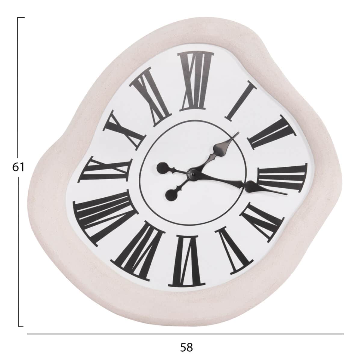 ΡΟΛΟΙ ΤΟΙΧΟΥ ΣΕΙΡΑ SANTORINI HM4515 MDF ΣΕ ΥΠΟΛΕΥΚΟ-ΜΑΥΡΟΙ ΔΕΙΚΤΕΣ & ΛΑΤΙΝ.ΝΟΥΜΕΡΑ 58x2,5x61Υεκ. - Image 2