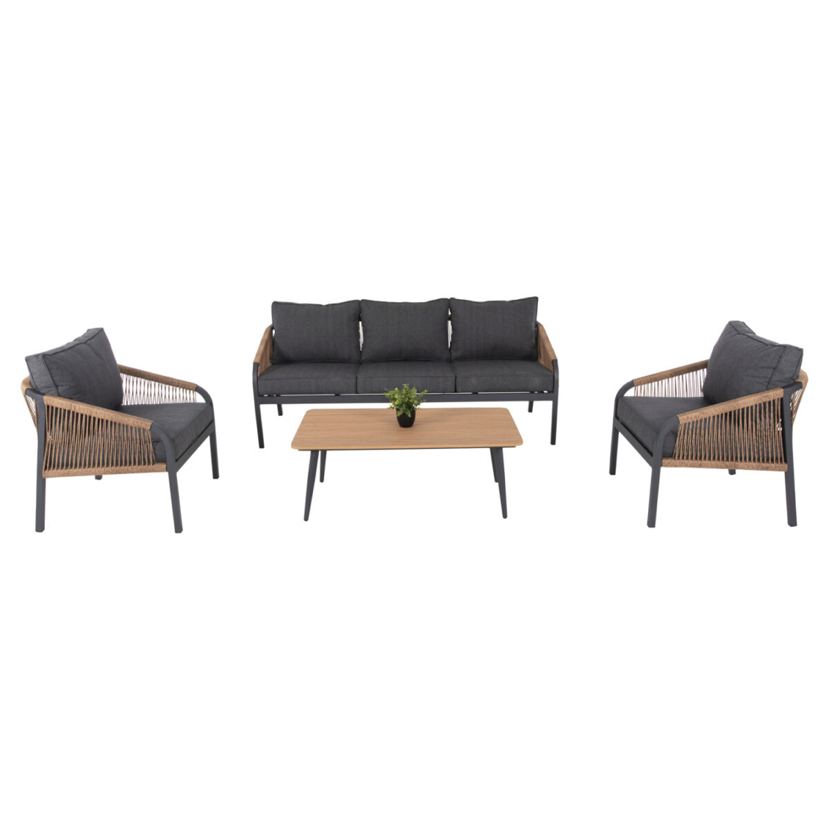 ΣΑΛΟΝΙ ΕΞ.ΧΩΡΟΥ 4ΤΜΧ MAERLY HM6056.03 ΑΛΟΥΜΙΝΙΟ ΑΝΘΡΑΚΙ-ΣΥΝΘ.ΣΧΟΙΝΙ-ΑΝΘΡΑΚΙ ΜΑΞΙΛΑΡΙΑ - Image 5